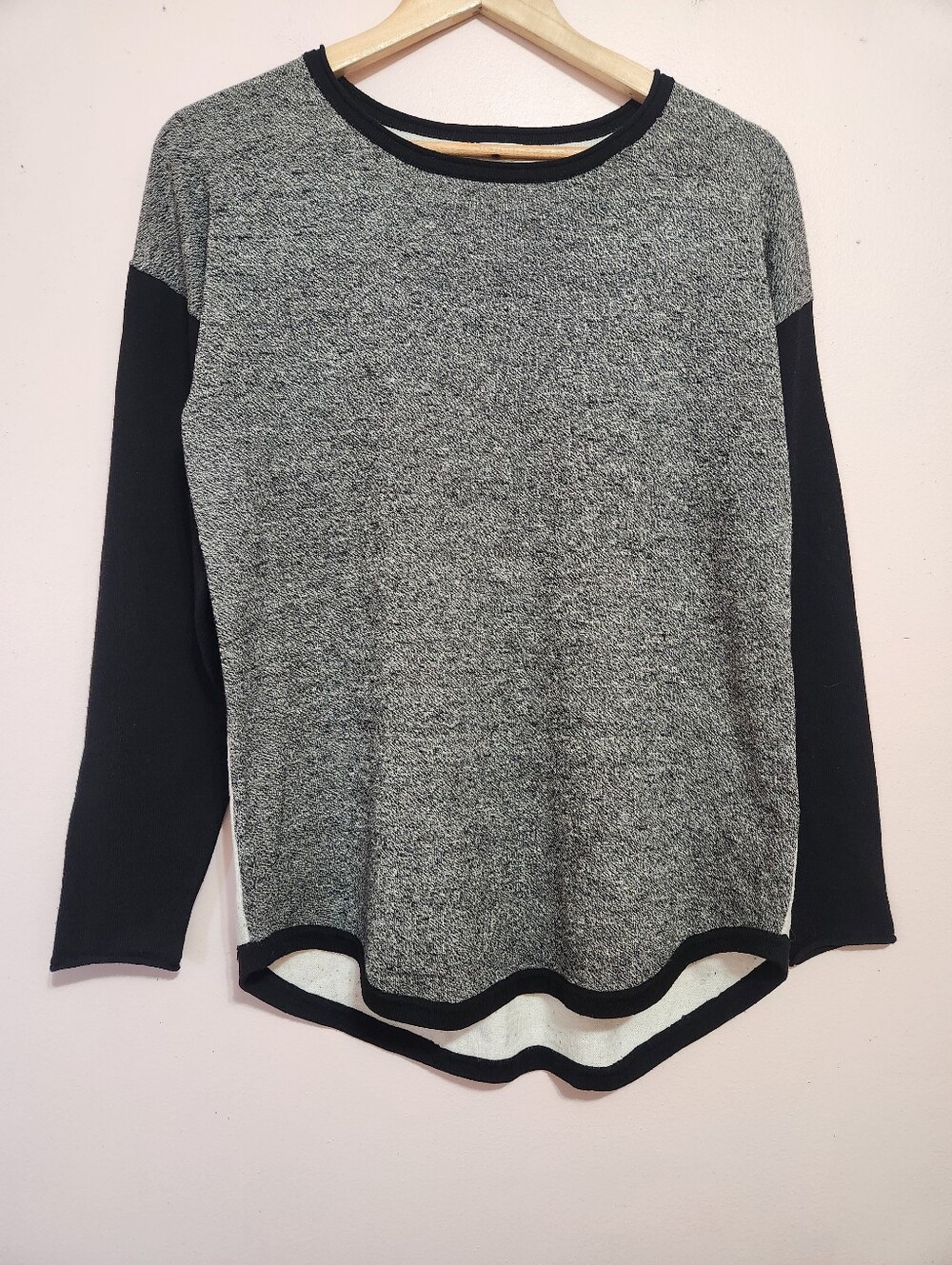 Smartwool Shadow Pine Colorblock Wool Sweater Gorpcore Cabin Core Medium